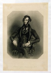 Edward Lytton Bulwer (1803-73), gravert av H. Cook av Alfred Edward Chalon