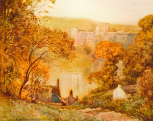 Chepstow Castle, On The Wye, c1910 av Alfred East