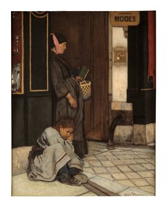 Tigging tolerert (olje på lerret) av Alfred Emile Stevens