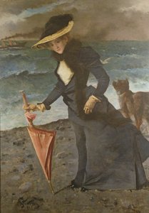 På kysten, 1891 av Alfred Emile Stevens