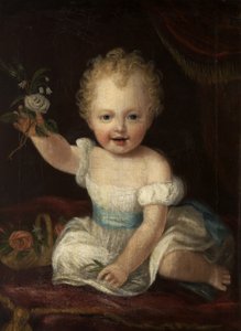 Den tredje Lord de Tabley, to år gammel, ca. 1837 av Alfred Emile Stevens