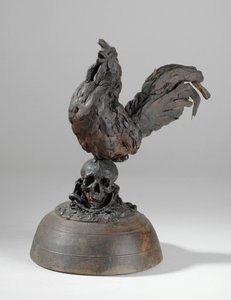 En av 9 maketter for Sam Wilson Chimneypiece, ca. 1908-14 (gips og skjellakk) (se også 876021) av Alfred Gilbert