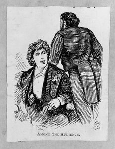 Oscar Wilde (1854-1900) Blant publikum av Alfred Gish Bryan