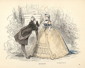Damekostyme i kong Louis XV av Frankrikes tid