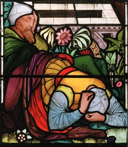 The Resurrection, detalj, ca. 1867 (farget glass)