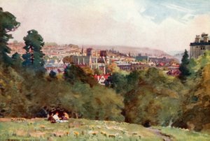 Bristol, fra Clifton Observatory (farge litho) av Alfred Heaton Cooper