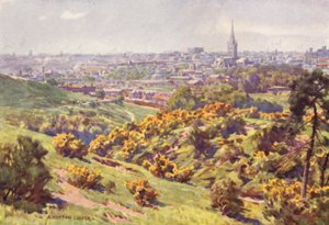 Norwich fra Mousehold Heath, Norfolk av Alfred Heaton Cooper