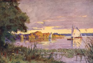 Oulton Broad, Suffolk av Alfred Heaton Cooper