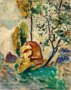 Tre og stein av Alfred Henry Maurer