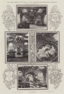 Den nye stasjonen De Luxe for Paris-Lyons-Middelhavsbanen av Alfred Hugh Fisher