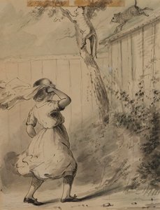 Carrie og kattene av Alfred Jacob Miller