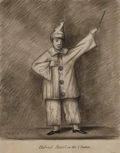 Gabriel Ravel som klovn av Alfred Jacob Miller