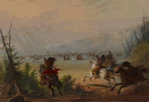 Elgjakt av Alfred Jacob Miller