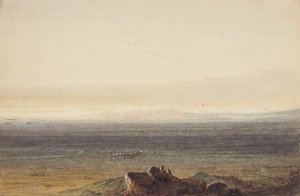 Prairie, ca. 1837 (blyant, akvarell og gouache på papir) av Alfred Jacob Miller