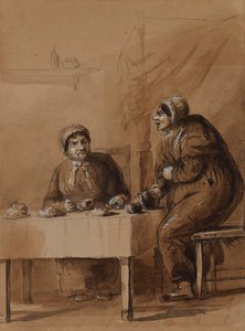 Sairey Gamp og Betsy Prig av Alfred Jacob Miller