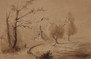 Utsikt over en eiendom av Alfred Jacob Miller