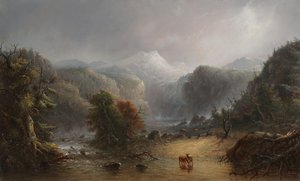 Where the Clouds Love to Rest, ca. 1850 (olje på panel) av Alfred Jacob Miller