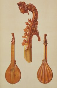 Cittern laget av Antonio Stradivarius (ca. 1644-1737) 1700, fra 