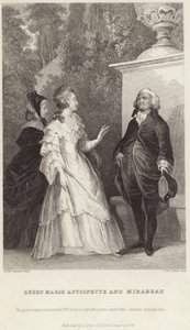 Dronning Marie Antoinette og Honore Gabriel Riqueti