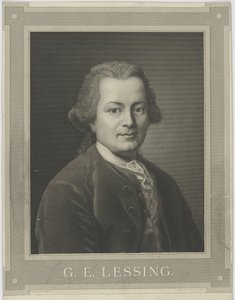 Portrett av Gotthold Ephraim Lessing 1729-1781, ca. 1840.