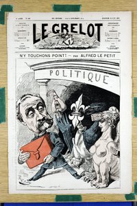 Omslag til "" Le Grelot"", nummer 166, Satirical in Colors av Alfred Le Petit