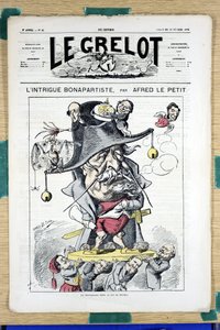 Omslag til "" Le Grelot"", nummer 45, Satirical in Colors av Alfred Le Petit