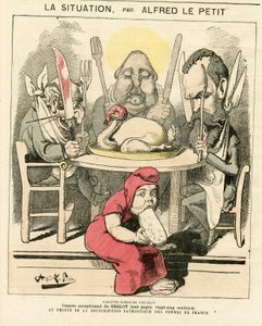 Omslag av "" Le Grelot "", nummer 47, Satirique en Couleurs av Alfred Le Petit
