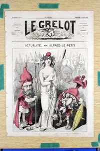 Omslag til ""Le Grelot"", nummer 50, Satirical in Colors av Alfred Le Petit