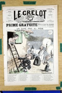 Omslag til “”Le Grelot””, nummer 718, Satirical in Colors av Alfred Le Petit