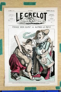 Omslag til "" The Grelot"", nummer 51, Satirical in Colors av Alfred Le Petit