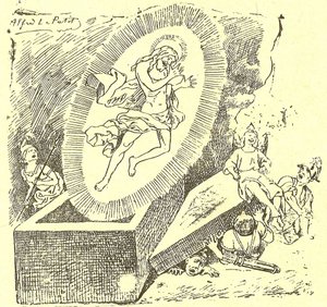 Illustrasjon av Alfred Le Pete (1841-1909) i Gros-Jean og hans prestegjeld av Alfred Le Petit