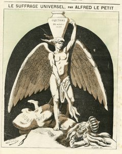 Illustrasjon av Alfred Le Petity (1841-1909) for omslaget til Le Grelot av Alfred Le Petit