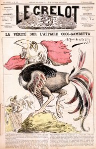 Sannheten om Coco-affæren (Gambetta og dens "" kyllinger") - Gambetta - av Alfred Le Petitty, i "" Le Grelot""" av 17.12.1882 av Alfred Le Petit