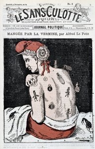 Marianne spist av skadedyr - av Alfred Le Petitty, i "" Le Sans-Panlotte"" av Alfred Le Petit