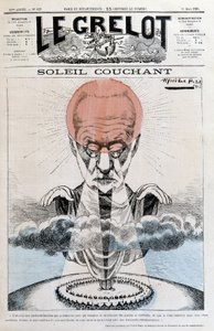 Solnedgang: Victor Hugo - av Alfred Le Pepetit, i "" Le Grelot""" av 11.03.1883 av Alfred Le Petit