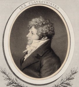 Portrett av pianist og komponist Daniel Steibelt 1765-1823. av Alfred Lemoine