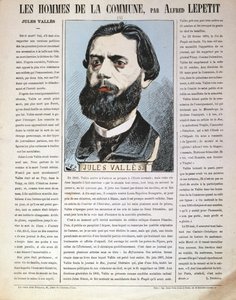 Jules Valles, fransk journalist, forfatter og medlem av Paris-kommunen, 1871 av Alfred Lepetit