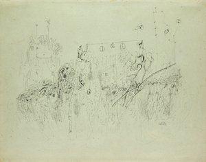 Uten tittel, ca. 1941-42 (indisk blekk på papir)