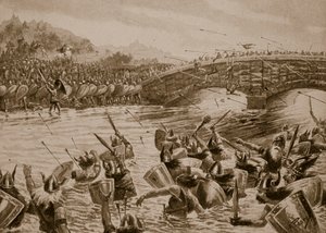 Slaget ved Maldon, 991, illustrasjon fra 