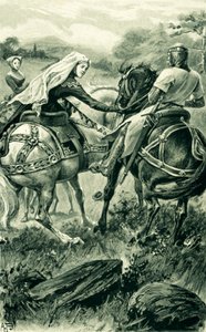 Grevinnen av Carrick og Robert De Bruce av Alfred Pearse