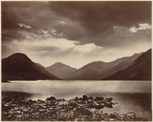 Utsikt over Derwentwater nær Keswick, Cumbria Pettitt Series Keswick (serietittel på objekt) av Alfred Pettitt