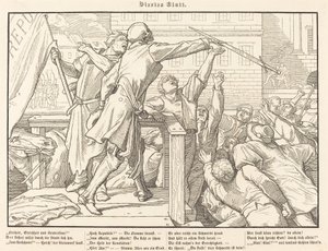 Også en dødedans IV av Alfred Rethel