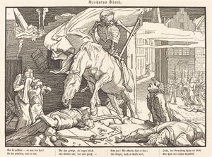 Også en dødedans VI av Alfred Rethel