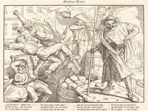 Også en dødsdans V av Alfred Rethel
