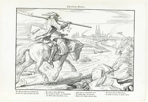 Også en dødedans, plate II av Alfred Rethel