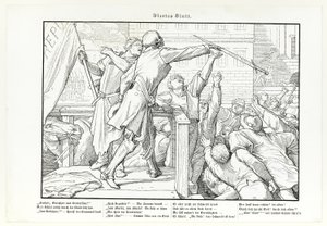 Også en dødsdans, plate IV av Alfred Rethel