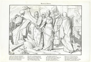 Også en dødedans, plate I av Alfred Rethel
