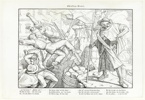 Også en dødedans, plate V av Alfred Rethel