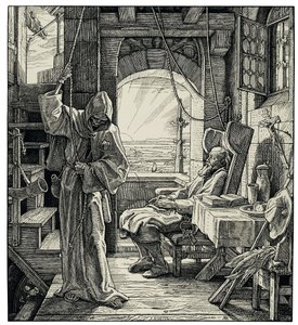 Død som en venn, 1851. av Alfred Rethel