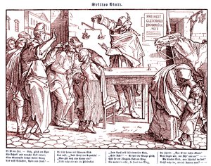Totentanz 1848: Death proves that all men are equal av Alfred Rethel